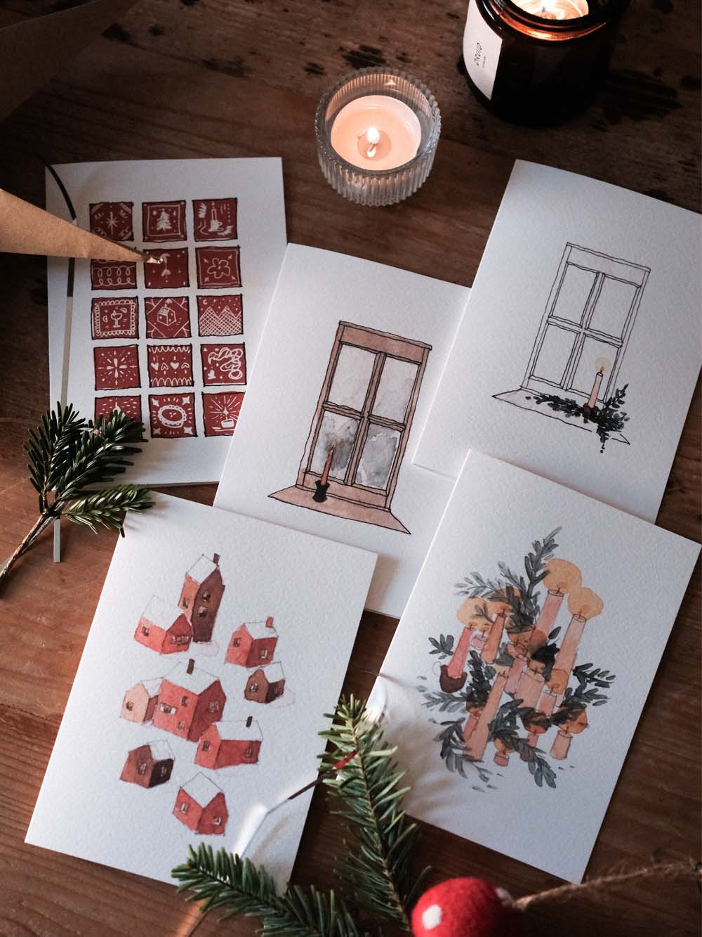 WINTER WINDOW No.1 GREETINGS CARD