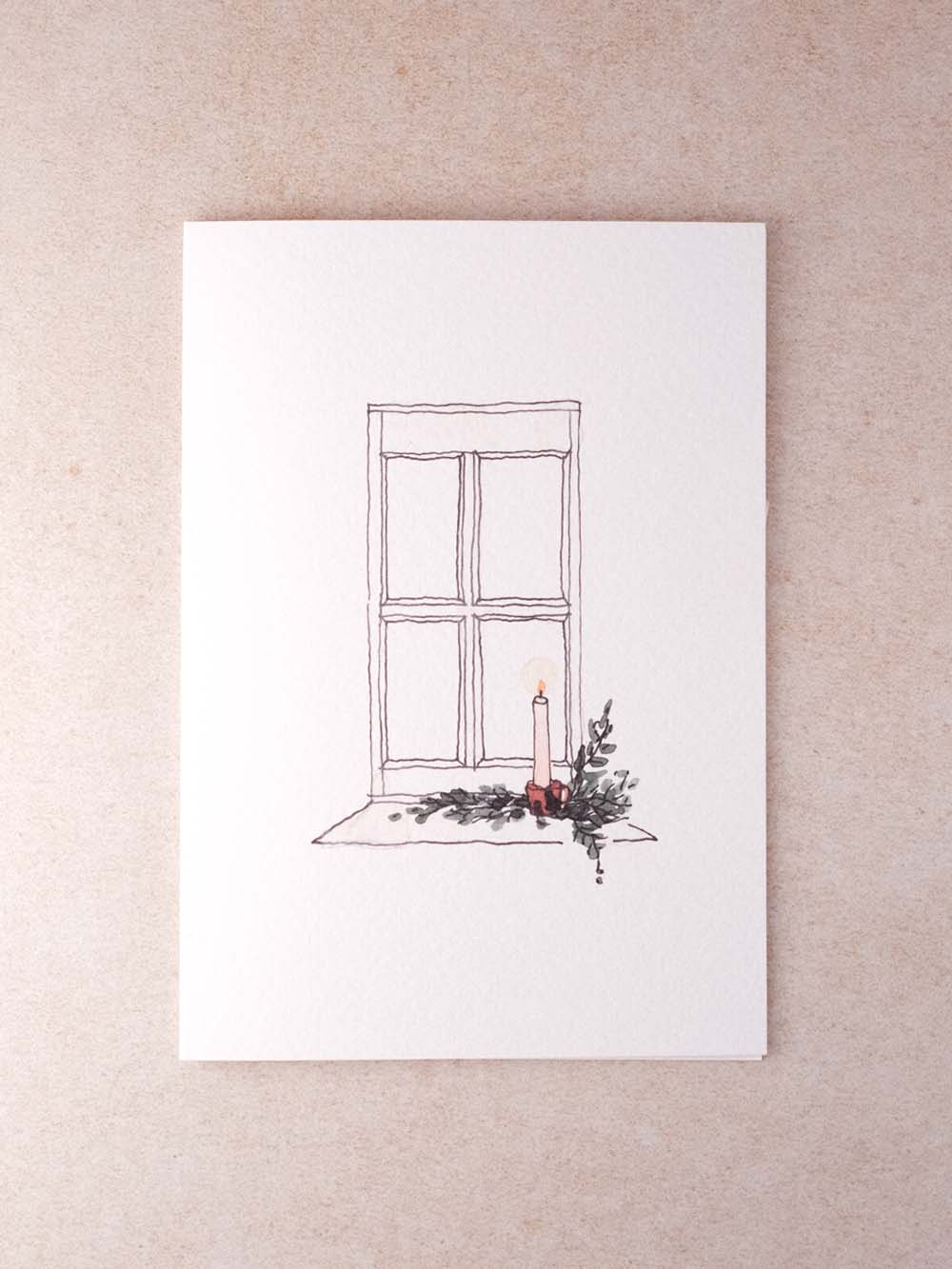 WINTER WINDOW No.1 GREETINGS CARD